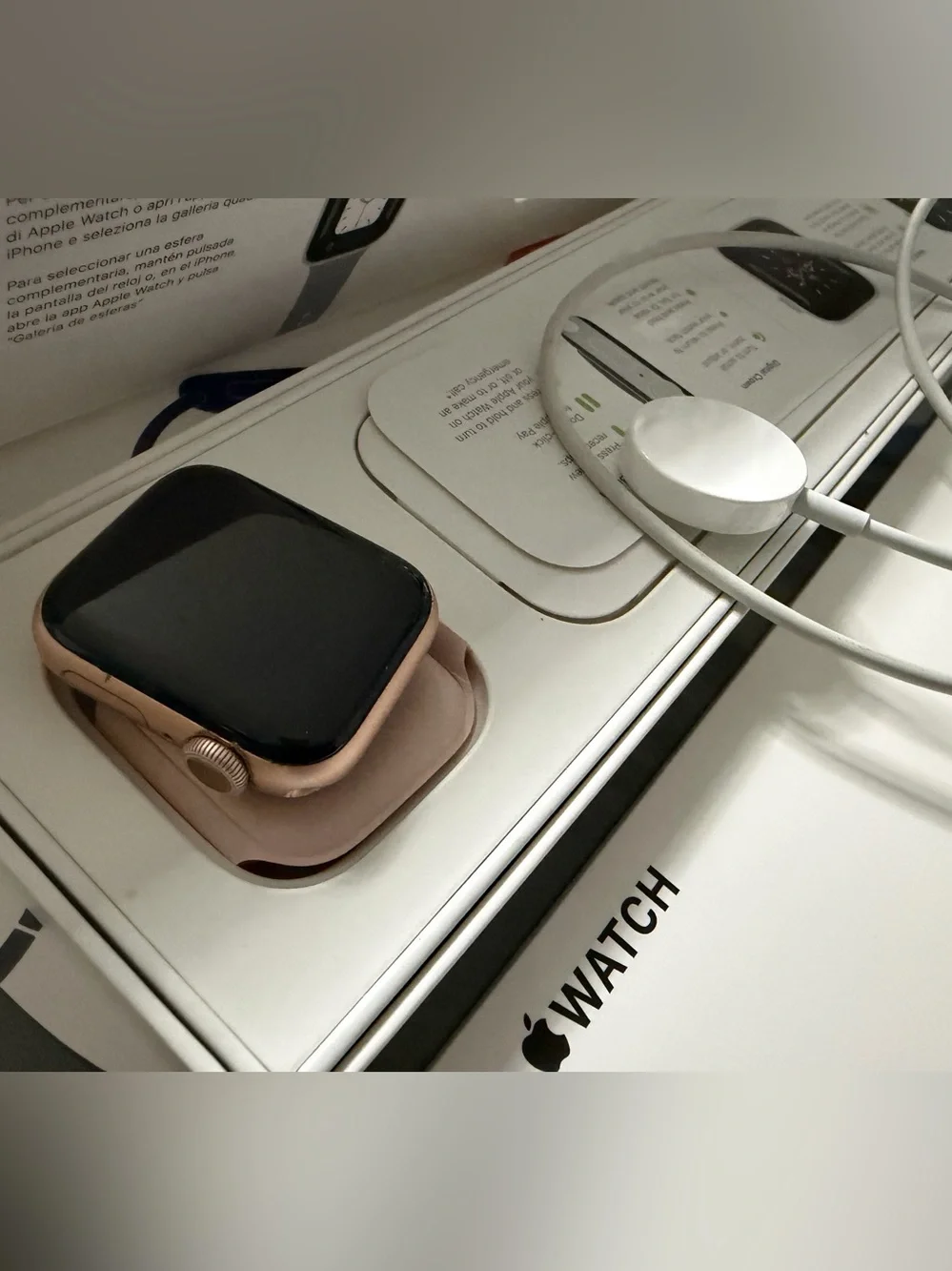 Apple 40mm Rose Gold Smartwatch with Light Pink Band